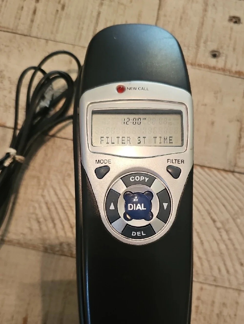 SAKAR KT-1600 Corded Desk Phone Handset in Black